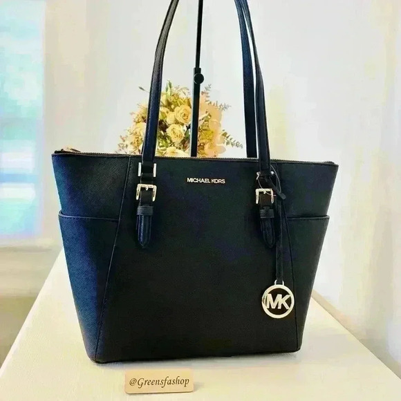 Michael Kors Handbags - Michael Kors Charlotte Top Zip Tote shoulder bag black
